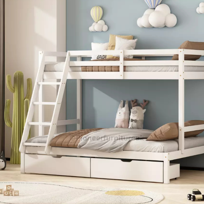 Bunk bed with drawers