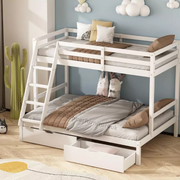 Bunk bed with drawers