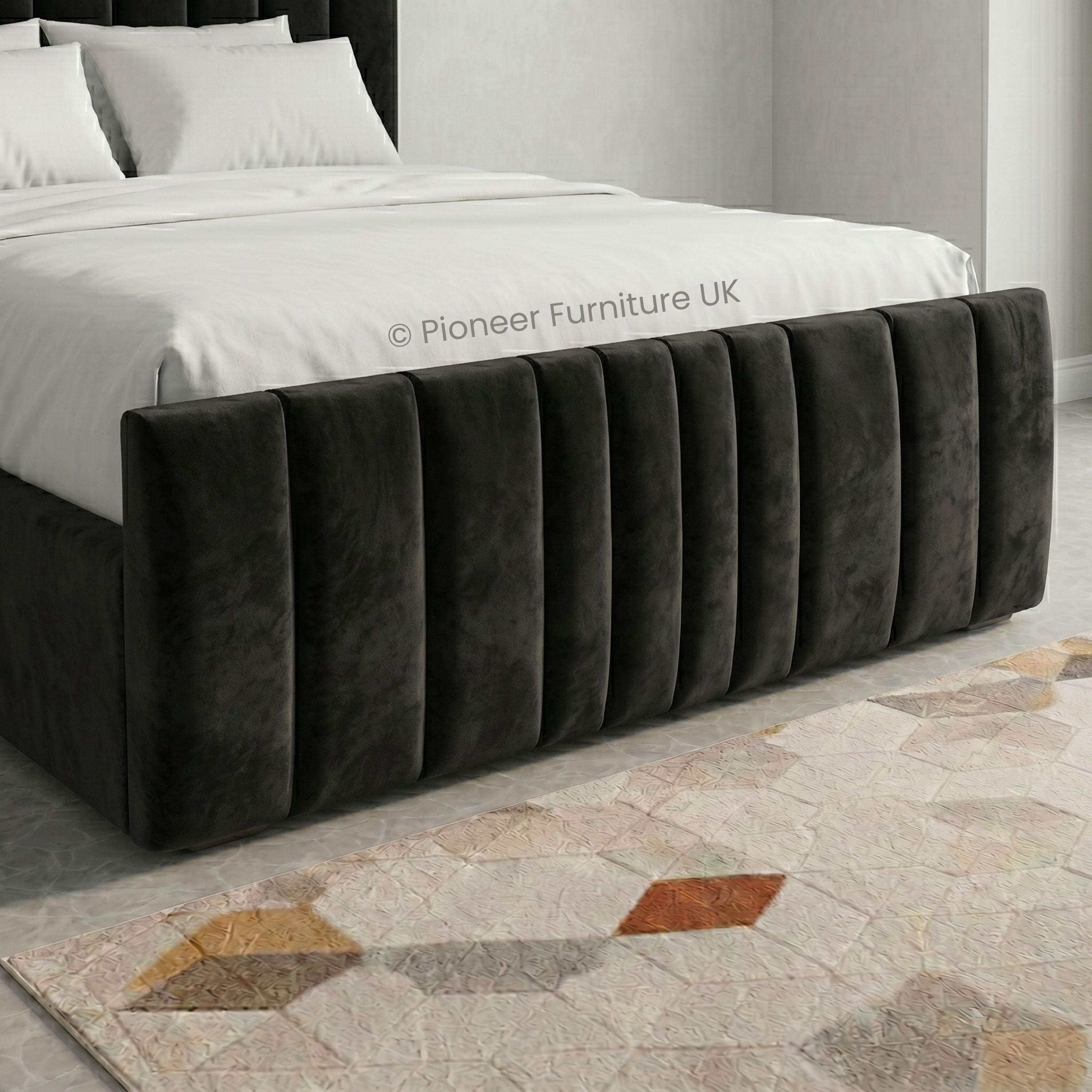 Panel Ottoman Storage Bed - Grey (Copy) PioneerFurnitureUK
