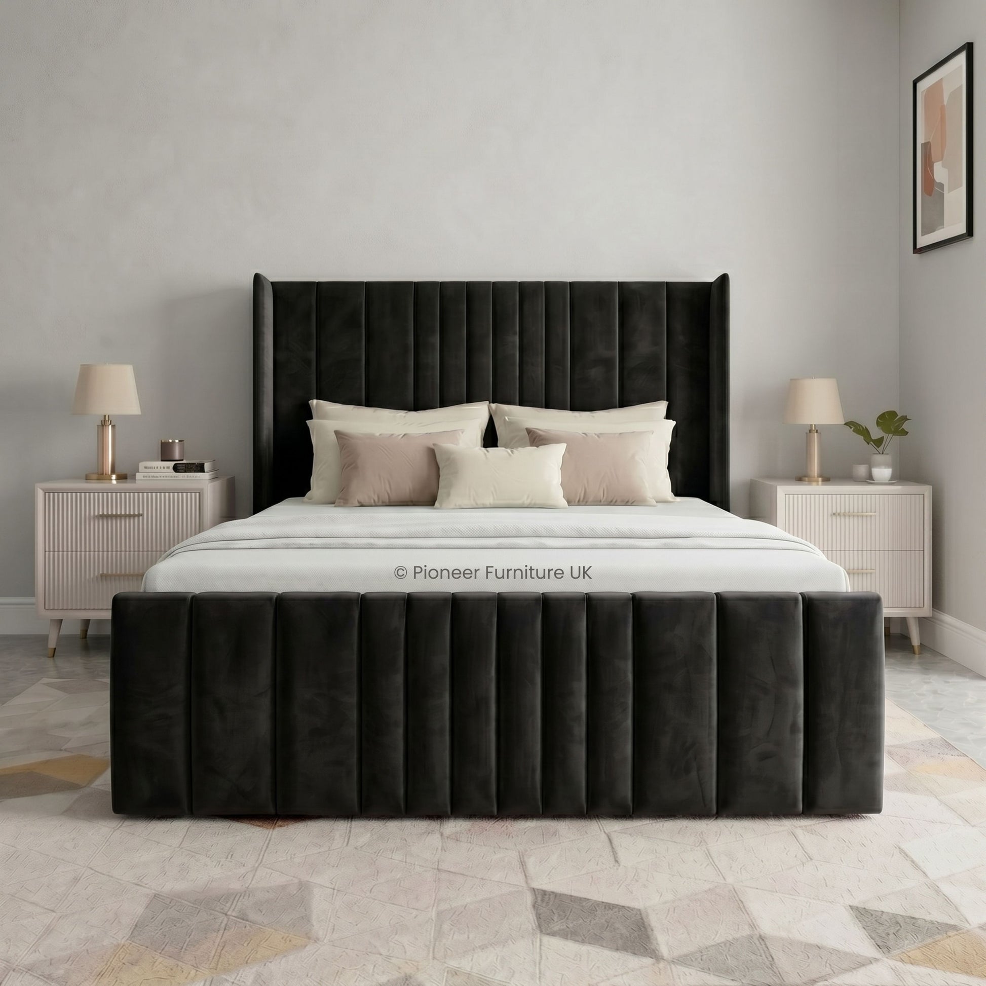 Panel Ottoman Storage Bed - Grey (Copy) PioneerFurnitureUK