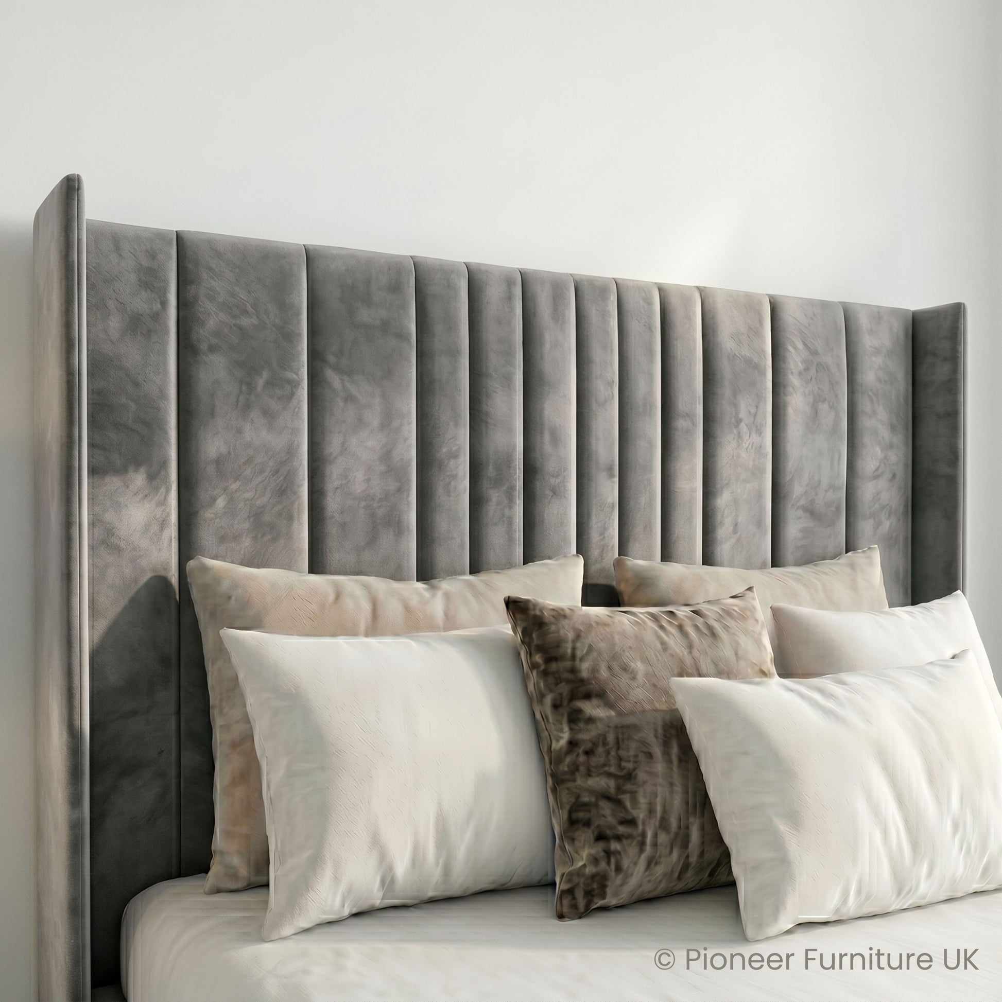 Panel Ottoman Storage Bed - Grey (Copy) PioneerFurnitureUK